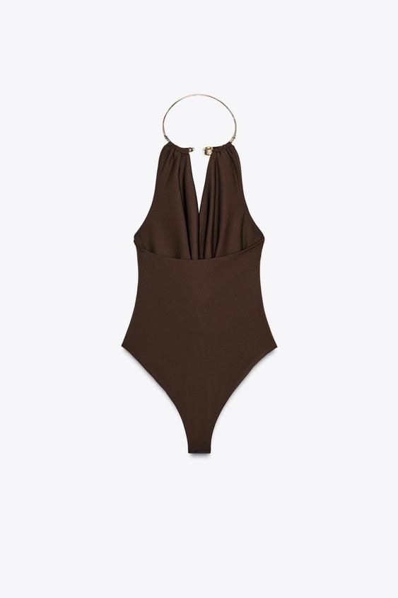 BODY CON COLLARINO GIOIELLO