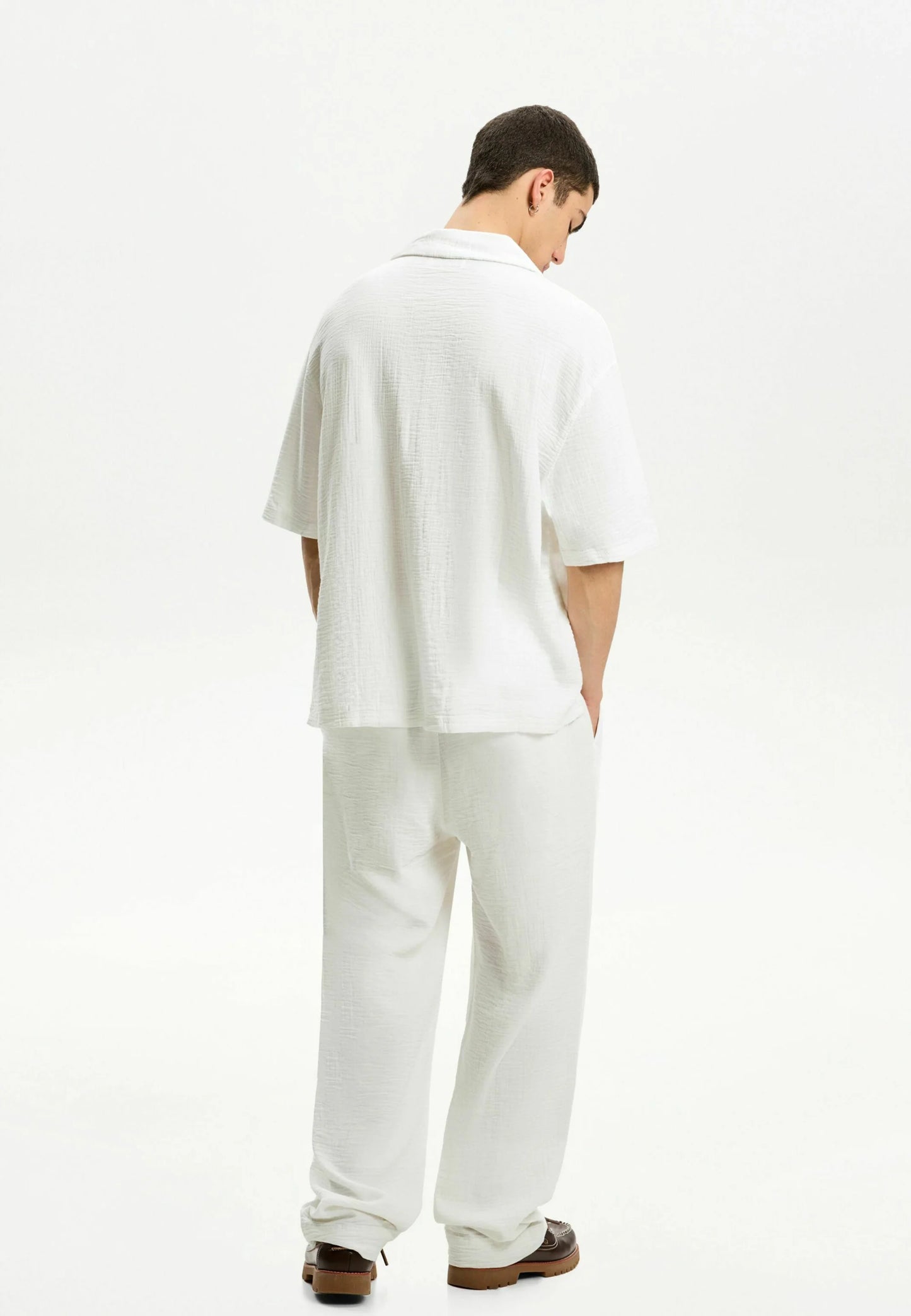 SHORT SLEEVE CREPE - Camicia - white